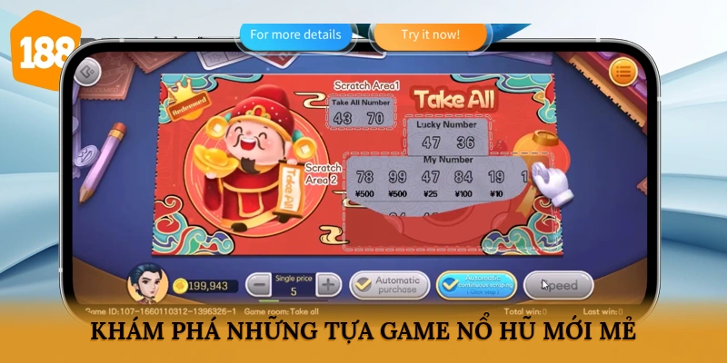 Khám phá những tựa game nổ hũ mới mẻ